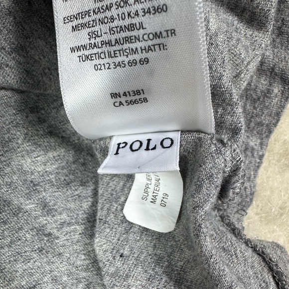 Polo Ralph Lauren Men's Gray Long Sleeve Classic Fit Tee Shirt Size Large - Picture 5 of 9